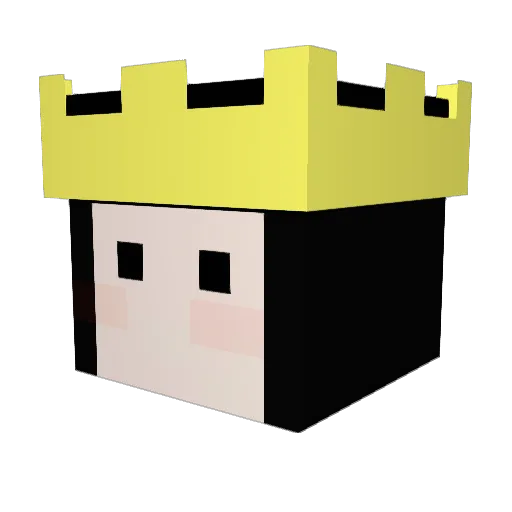 ppanty Minecraft avatar head, 3D render