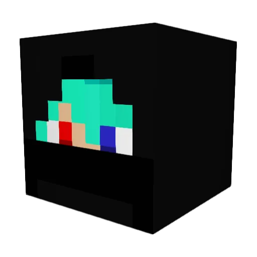 ppccyy Minecraft avatar head, 3D render