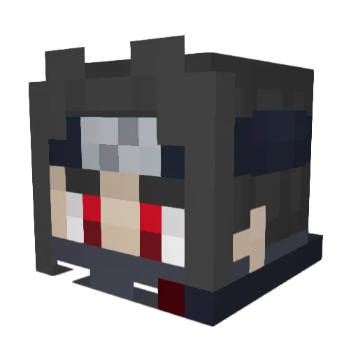 ppdrowning Minecraft avatar head, 3D render