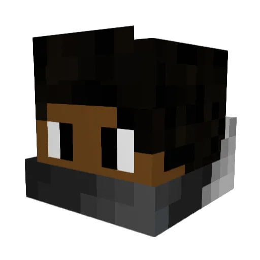 ppetipvp Minecraft avatar head, 3D render