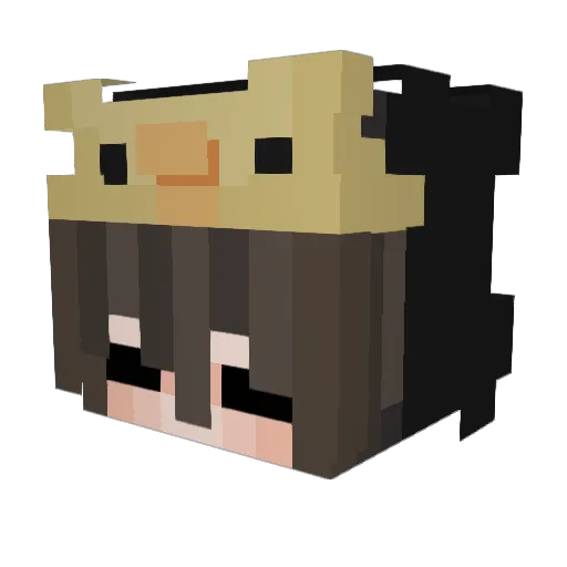 ppiksixx Minecraft avatar head, 3D render