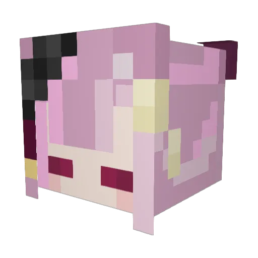ppiwiwi Minecraft avatar head, 3D render