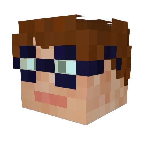 pplschamp35588 Minecraft avatar head, 3D render