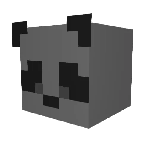 ppmana Minecraft avatar head, 3D render