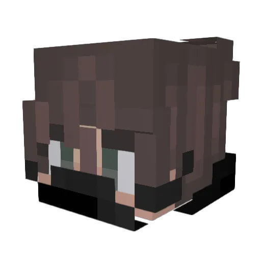 ppnofie Minecraft avatar head, 3D render