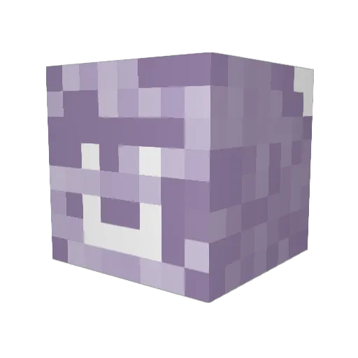 ppoem Minecraft avatar head, 3D render