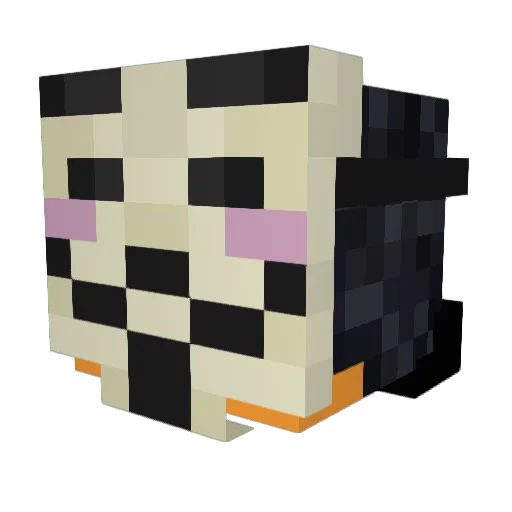 ppopph Minecraft avatar head, 3D render