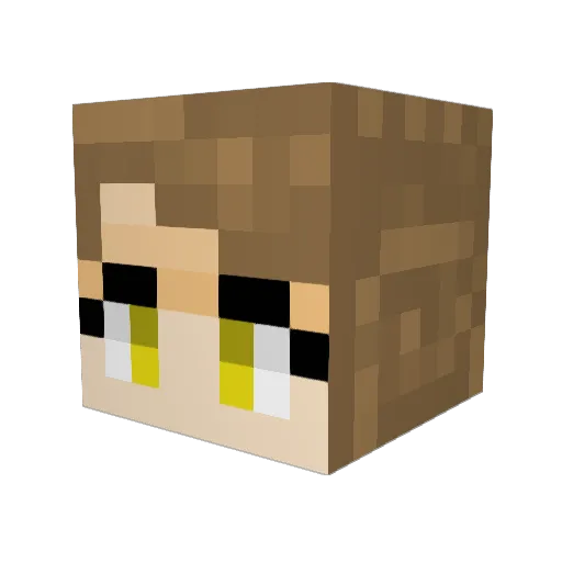 ppowersteef Minecraft avatar head, 3D render