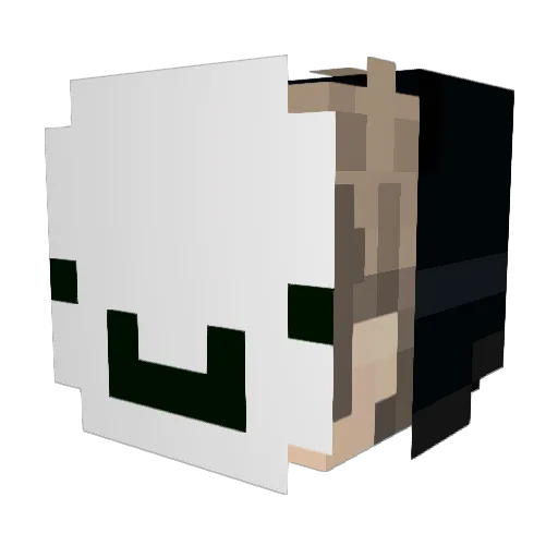pppppjnj Minecraft avatar head, 3D render