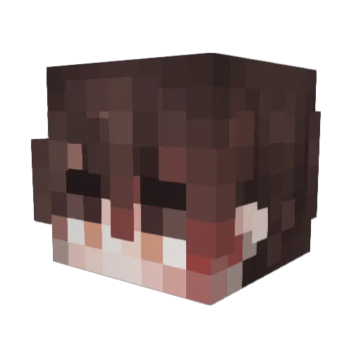 pptabel Minecraft avatar head, 3D render