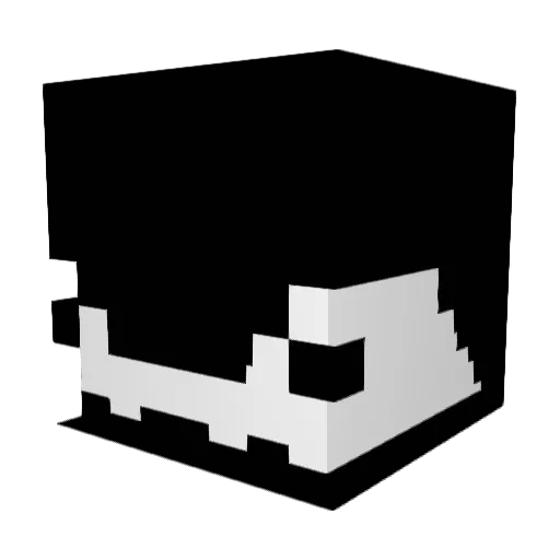 ppudumi Minecraft avatar head, 3D render
