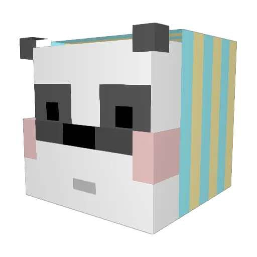 ppunchii Minecraft avatar head, 3D render