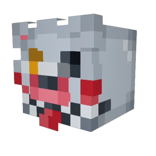 ppvicky Minecraft avatar head, 3D render