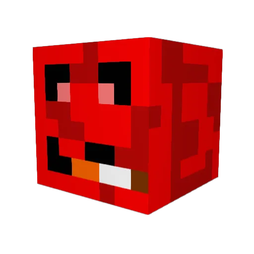 ppvs Minecraft avatar head, 3D render
