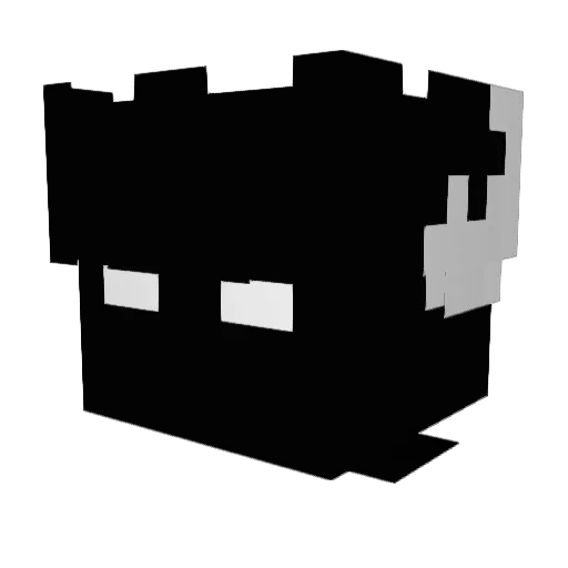 ppxzy123 Minecraft avatar head, 3D render