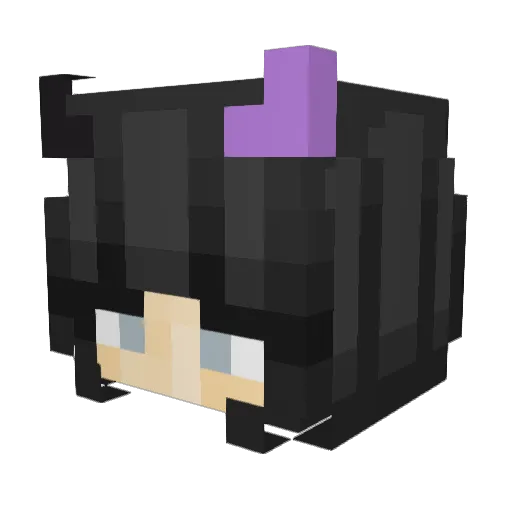 pqeg Minecraft avatar head, 3D render