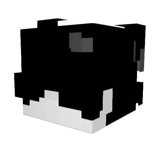 pqhi Minecraft avatar head, 3D render