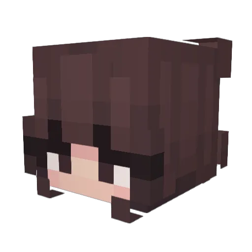 pqmegranate Minecraft avatar head, 3D render