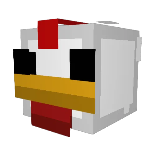 pqms Minecraft avatar head, 3D render
