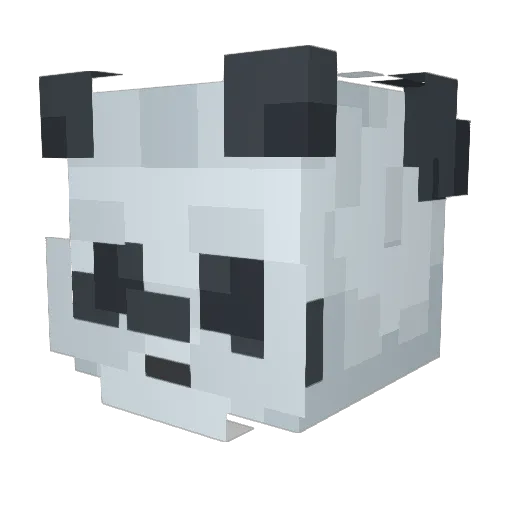 pqndq Minecraft avatar head, 3D render