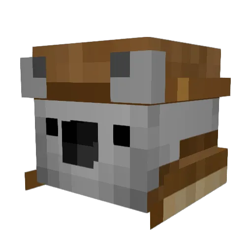 pr0kroken Minecraft avatar head, 3D render