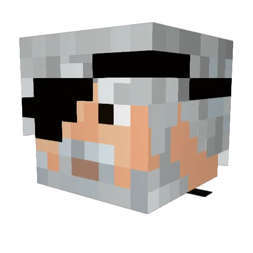 pr3dyy Minecraft avatar head, 3D render
