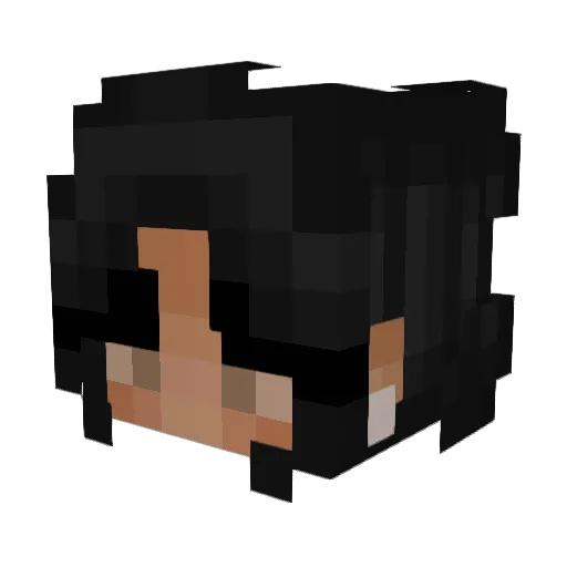 pr3ttyd0ll Minecraft avatar head, 3D render