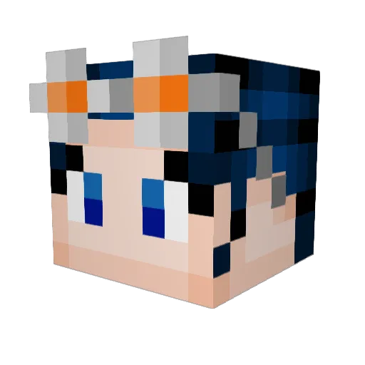 pr4j Minecraft avatar head, 3D render