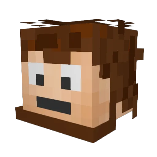 pr67u Minecraft avatar head, 3D render
