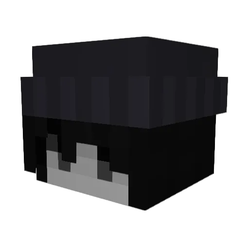 praayy Minecraft avatar head, 3D render