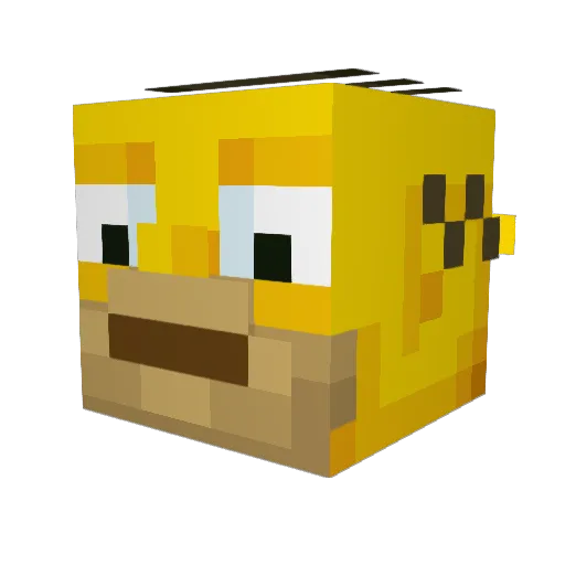 prab101 Minecraft avatar head, 3D render