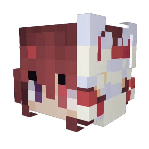 pradastore Minecraft avatar head, 3D render