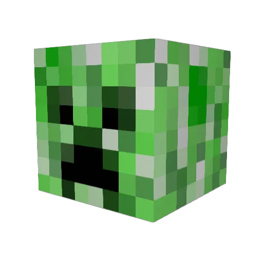 prairiebox Minecraft avatar head, 3D render