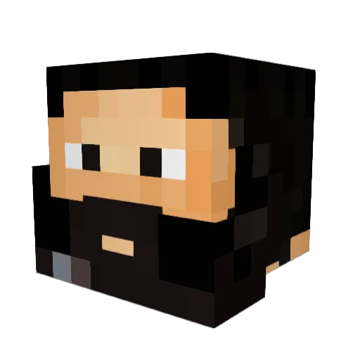 prajeeshx Minecraft avatar head, 3D render