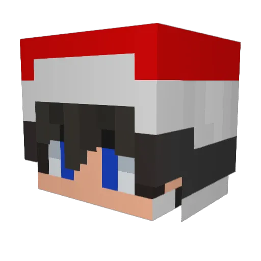 praktik Minecraft avatar head, 3D render
