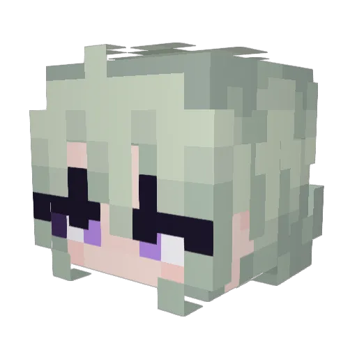 pramaty Minecraft avatar head, 3D render