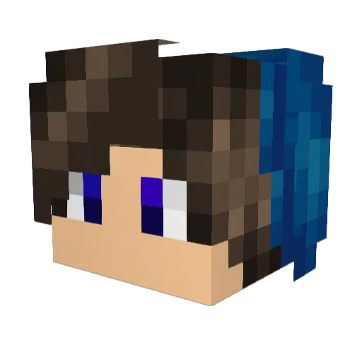 pramfreak Minecraft avatar head, 3D render