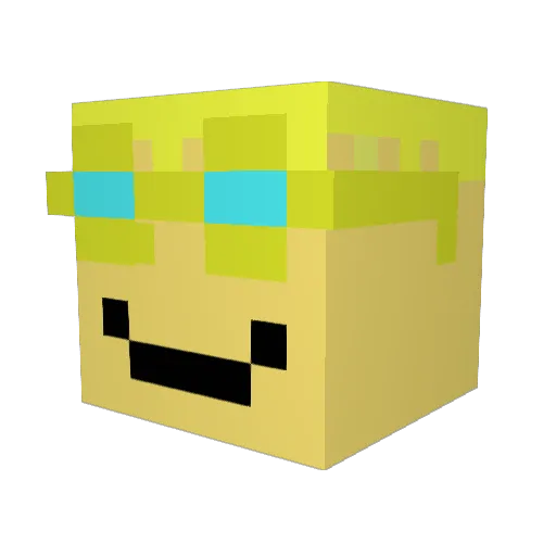 pranshu30 Minecraft avatar head, 3D render