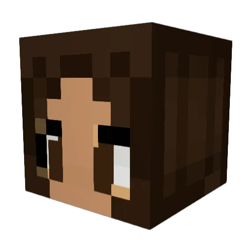 prar23 Minecraft avatar head, 3D render