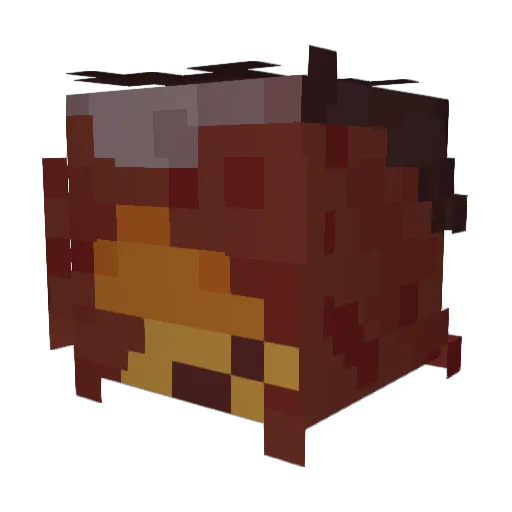 prayerpetal Minecraft avatar head, 3D render