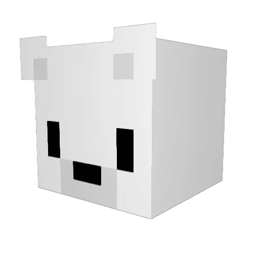 prazou_ Minecraft avatar head, 3D render