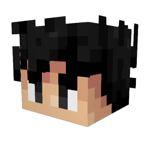 prcn Minecraft avatar head, 3D render