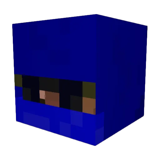 prcntm Minecraft avatar head, 3D render