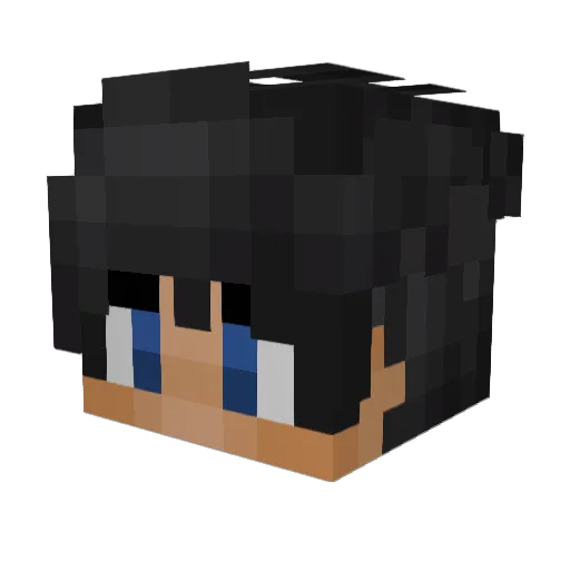 preadus Minecraft avatar head, 3D render