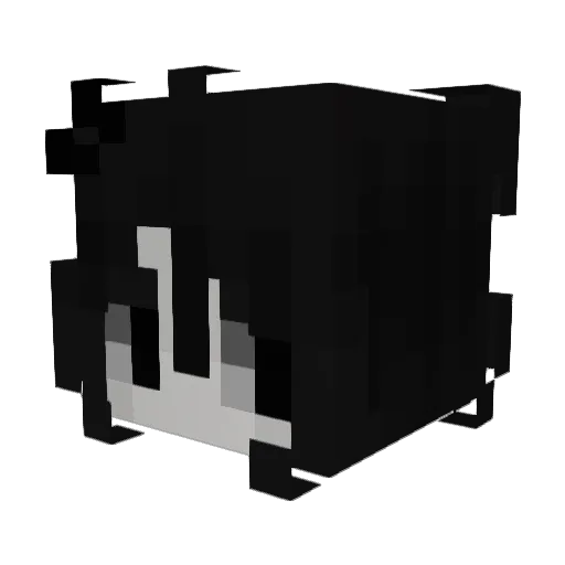 precisebeetle Minecraft avatar head, 3D render