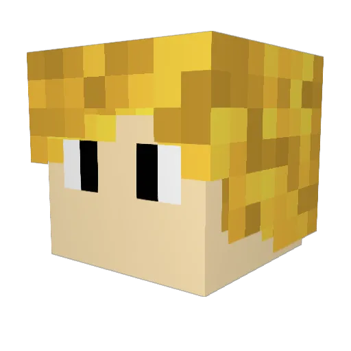 predator18000 Minecraft avatar head, 3D render