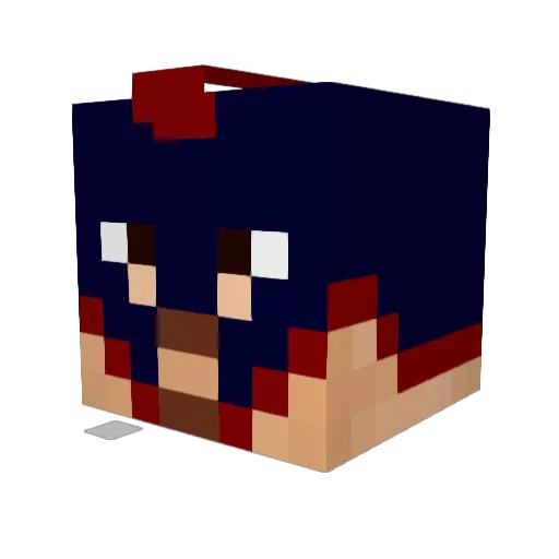 predator78230 Minecraft avatar head, 3D render