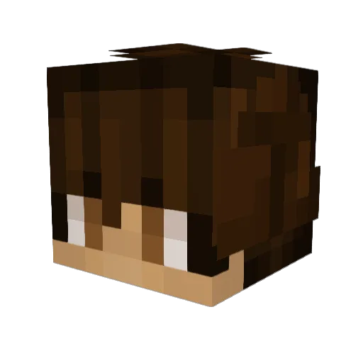 predazz Minecraft avatar head, 3D render