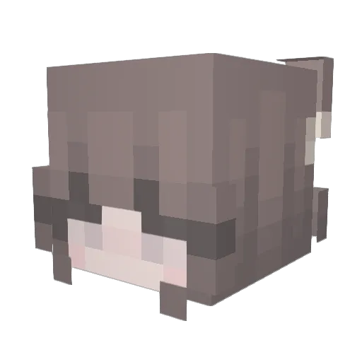 predubezhdai Minecraft avatar head, 3D render