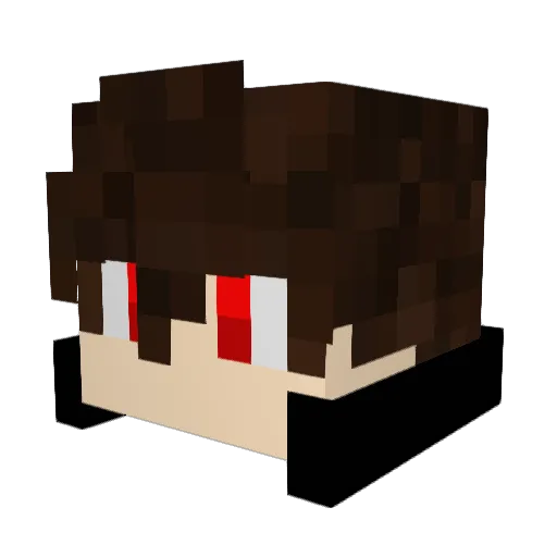 preedu Minecraft avatar head, 3D render